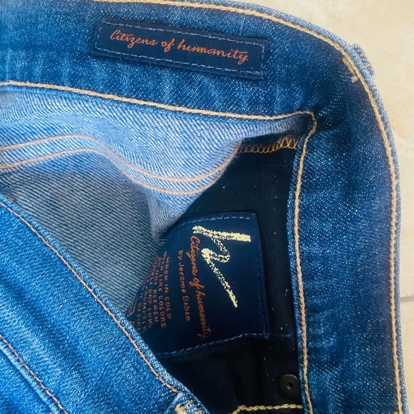 Citizens of Humanity COH Low Waist Cropped Kelly #063 Jeans Sz 26 x 24” inseam - Picture 5 of 7